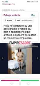 soy boliviana ardientes ke e benidodo complacerlis mis amores los espero para pasarlo rico